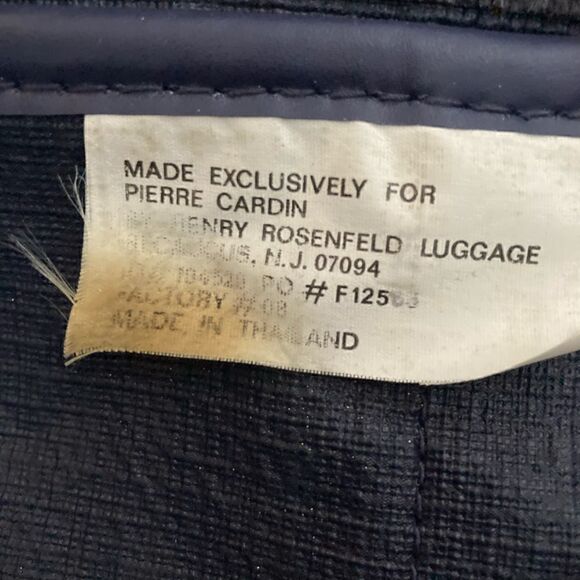 Pierre Cardin, Vintage Tweed Luggage Large Weekender Carry On Travel Bag Unisex - Picture 10 of 13